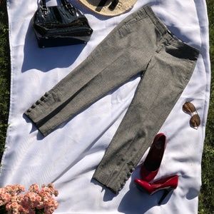 Banana Republic plaid trousers